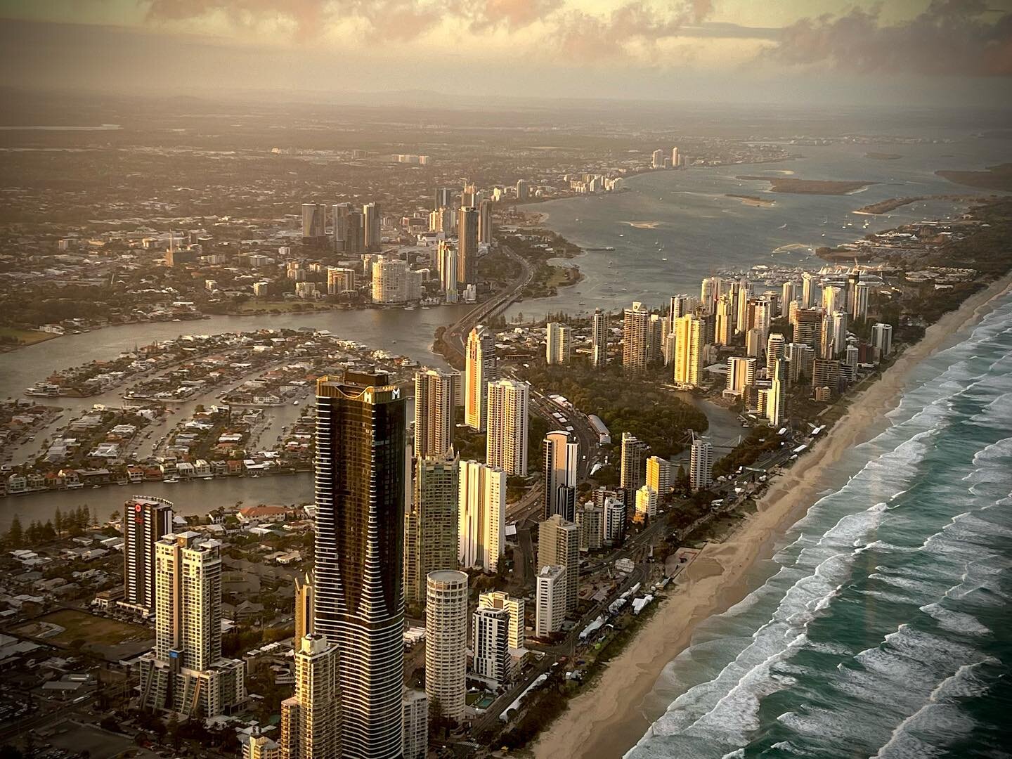 Another epic weekend on the @goldcoast for the @supercarschampionship #goldcoast500 #ilovegoldcoast #goldcoast #aerial #ford #mustang #chevrolet #camaro #sunset @queensland